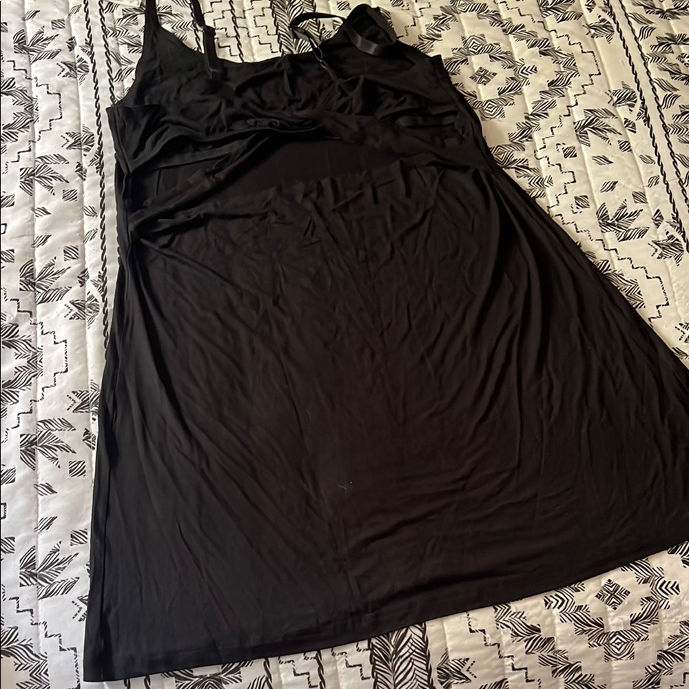 Adore Me Spaghetti Strap Soft Dress Size L in Black